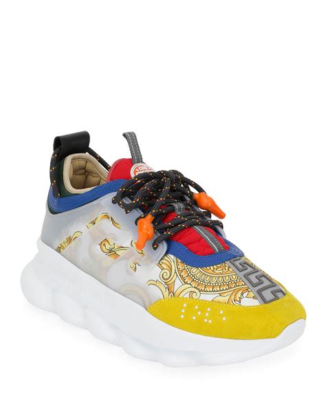 versace chain reaction outfits|authentic Versace chain reaction sneakers.